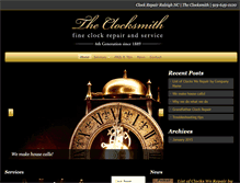 Tablet Screenshot of clockrepairraleigh.com